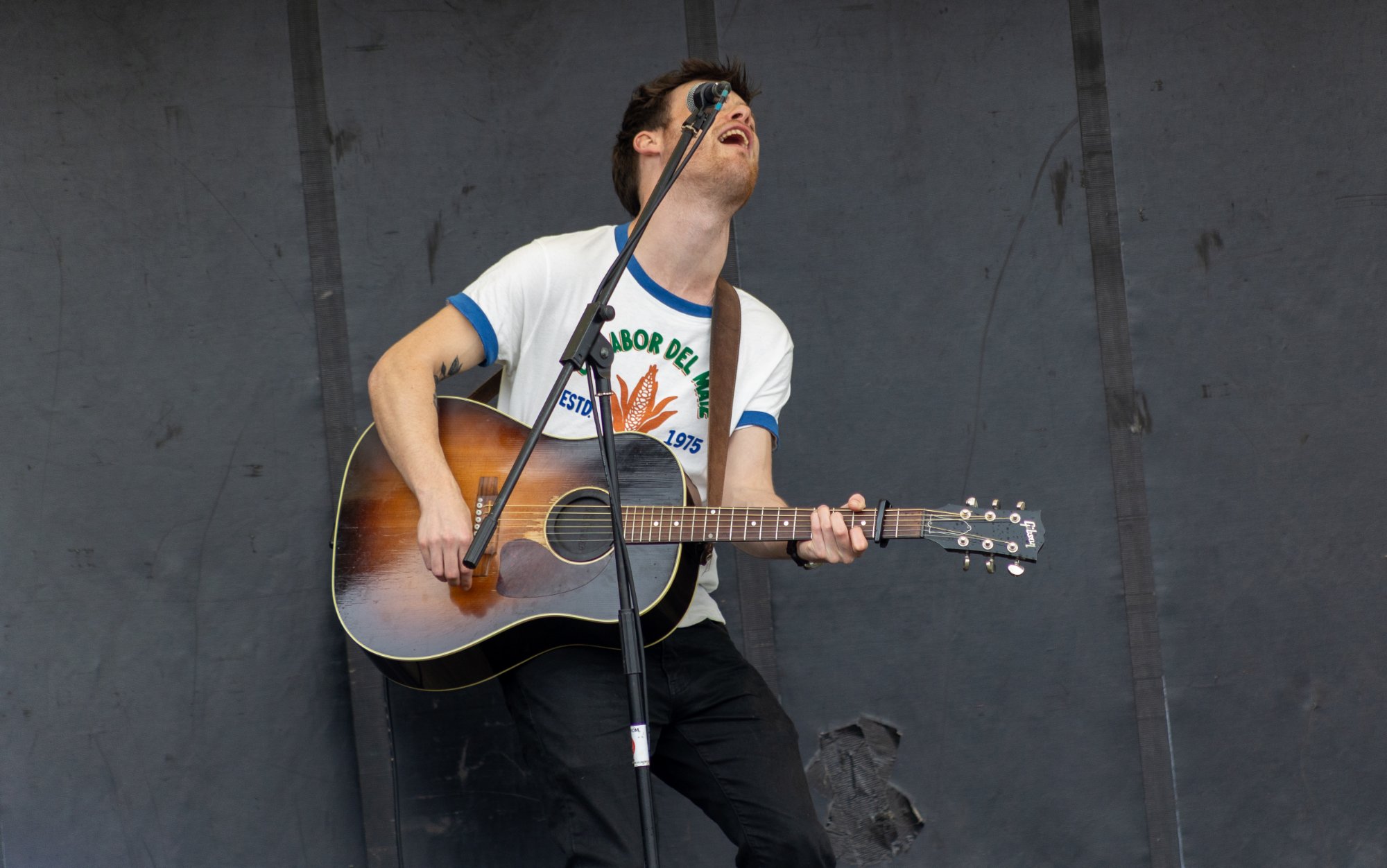 Guitarist performing on stage